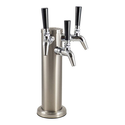 Tap - Triple SS Tower with Optional Stainless Steel NUKA