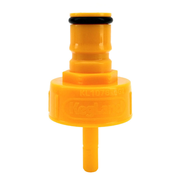 FermZilla - Liquid/Gas Post Connection For Carb Cap Yellow