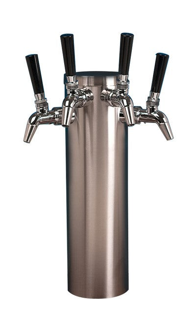 Tap - Quadruple SS Tower with Stainless Steel NUKA